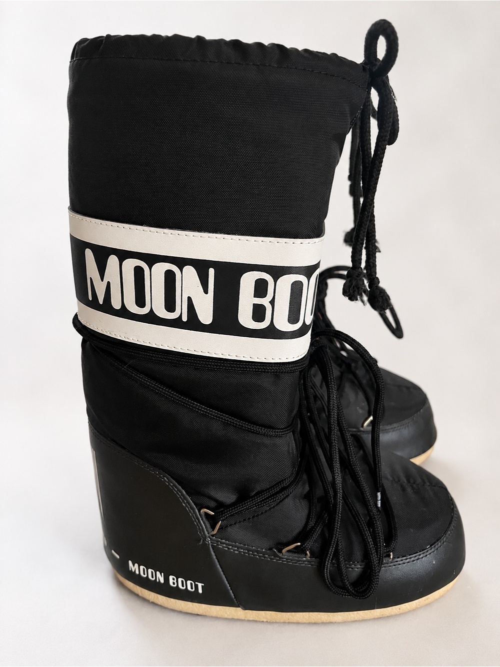 Moon Boot Black and White Women’s Winter Boots